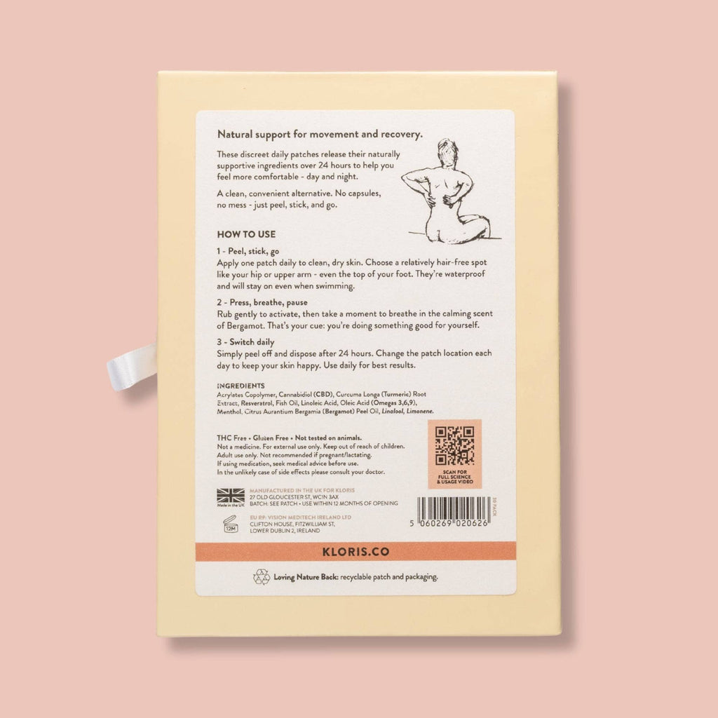 24mg CBD Muscle & Joint Patches - Turmeric, Omegas