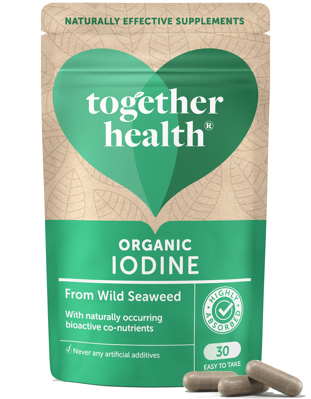 Iodine Supplement – Organic – 30 Capsules