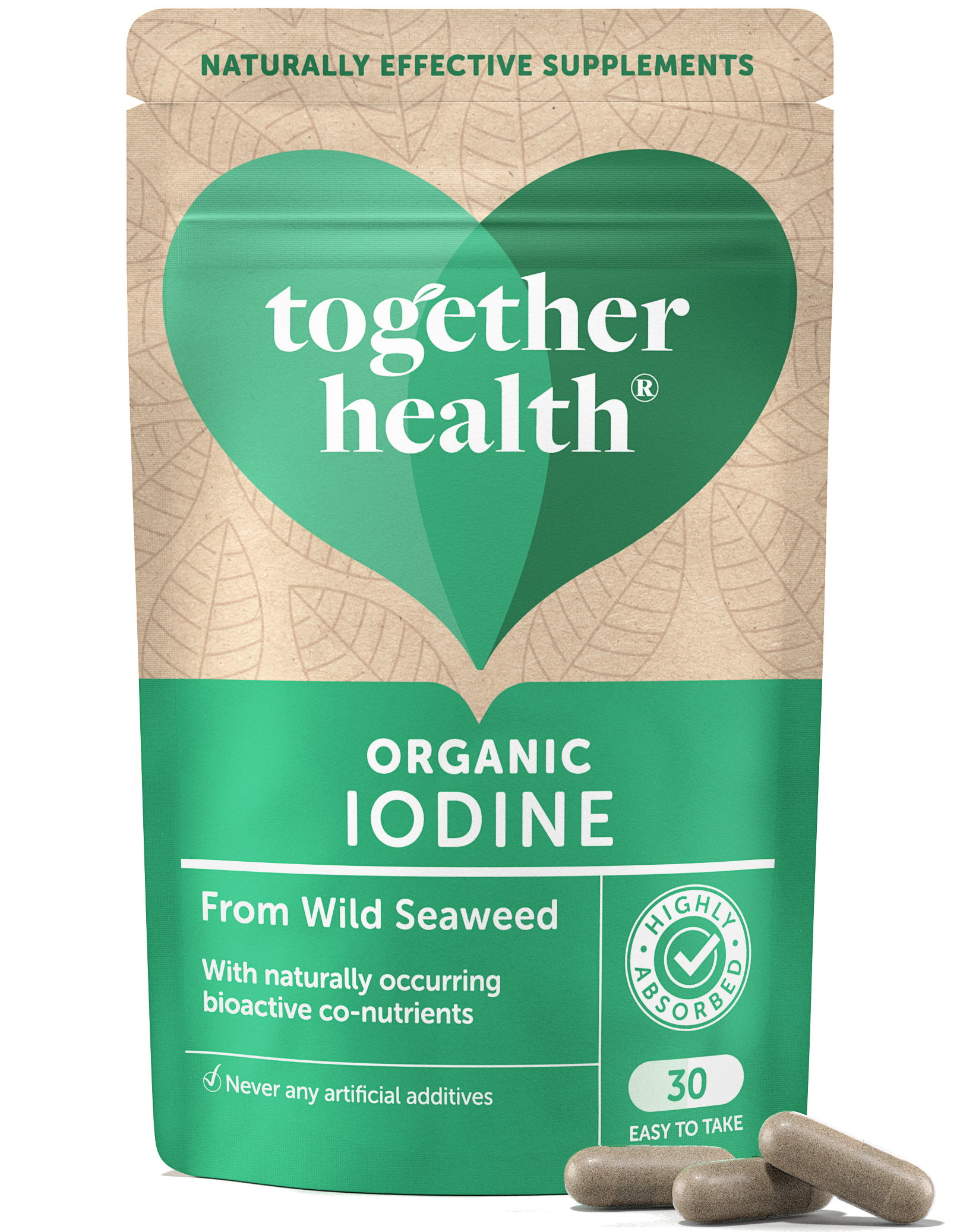 Iodine Supplement – Organic – 30 Capsules