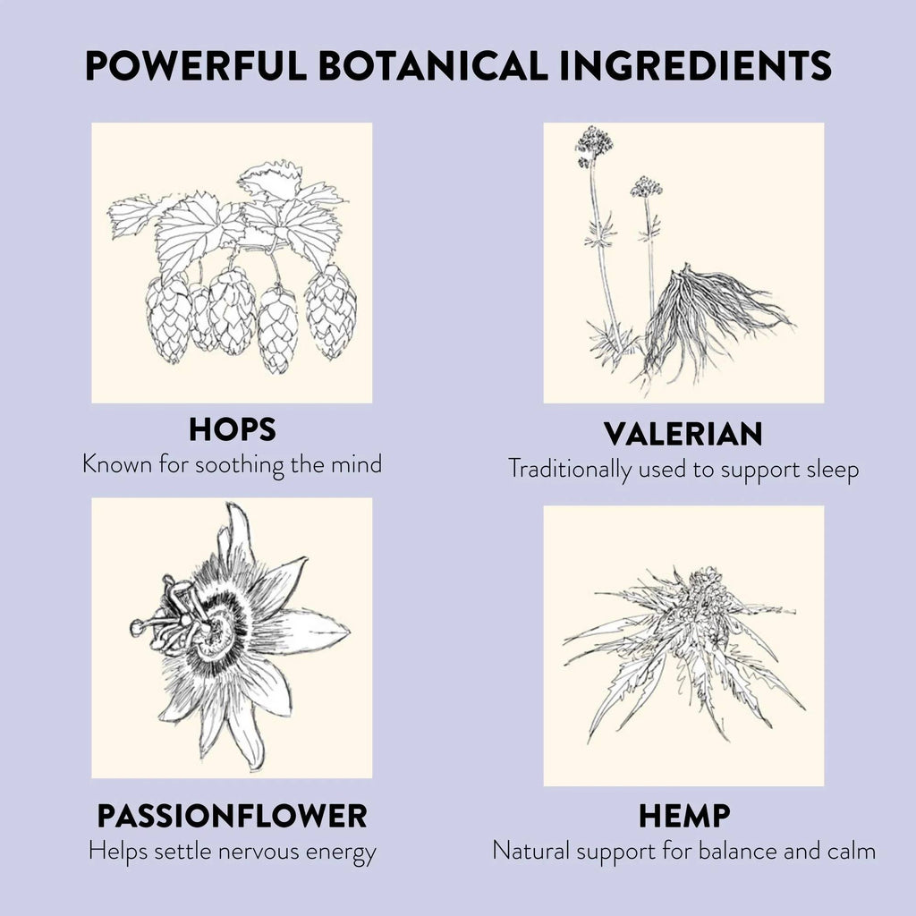 Natural Sleep Patches - Valerian, Hops, Passionflower & CBD