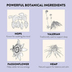 Natural Sleep Patches - Valerian, Hops, Passionflower & CBD