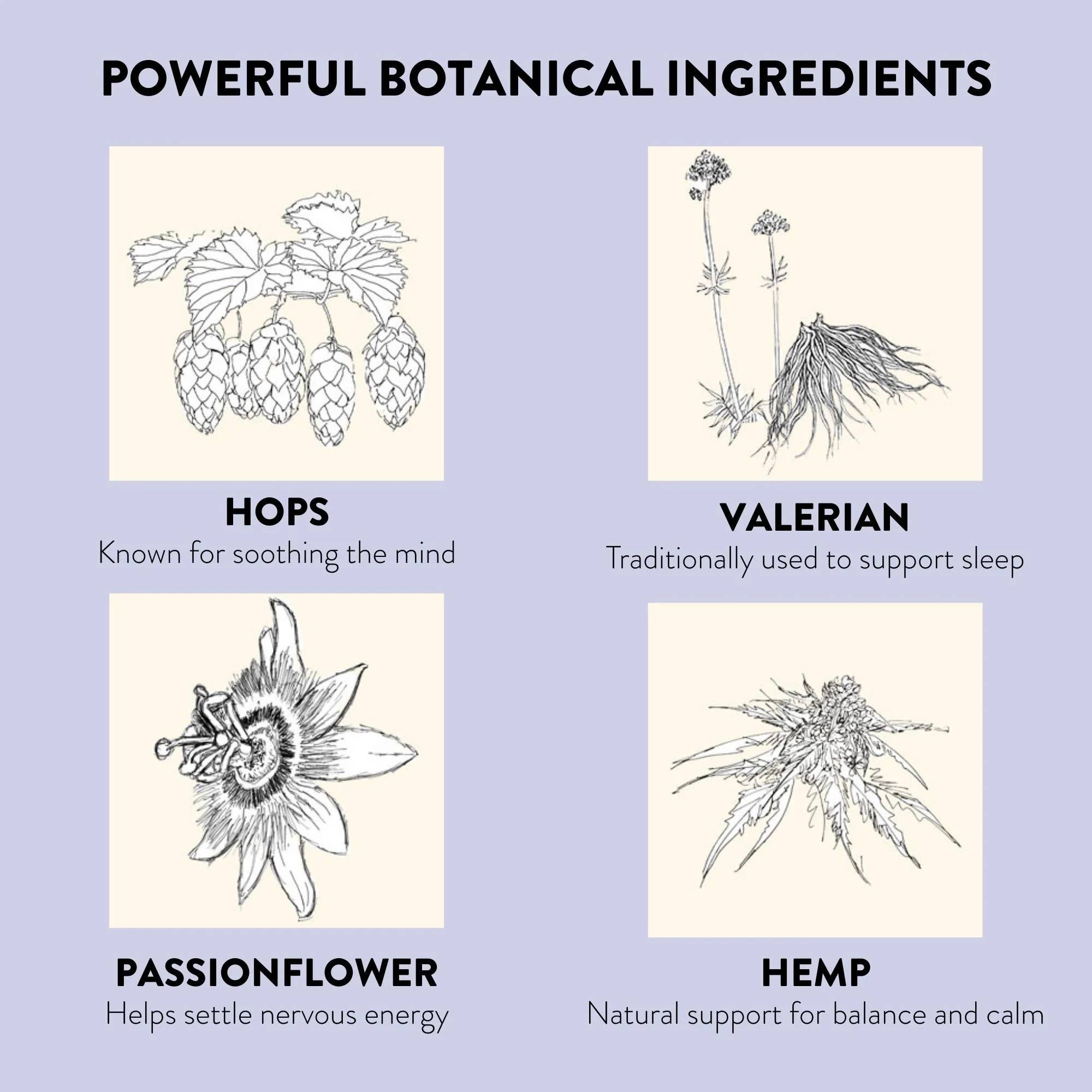 Natural Sleep Patches - Valerian, Hops, Passionflower & CBD