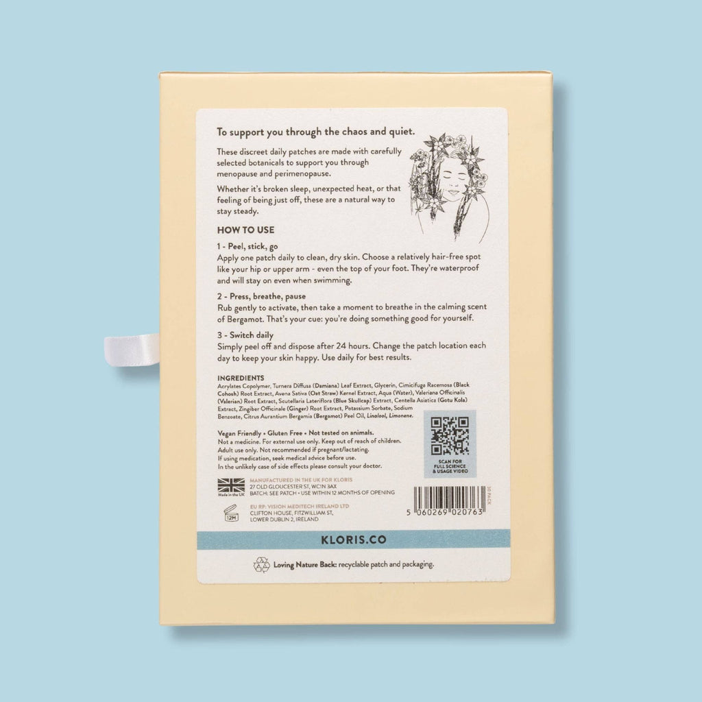 Menopause Balance Patches – Natural Daily Relief 30 Day Pack