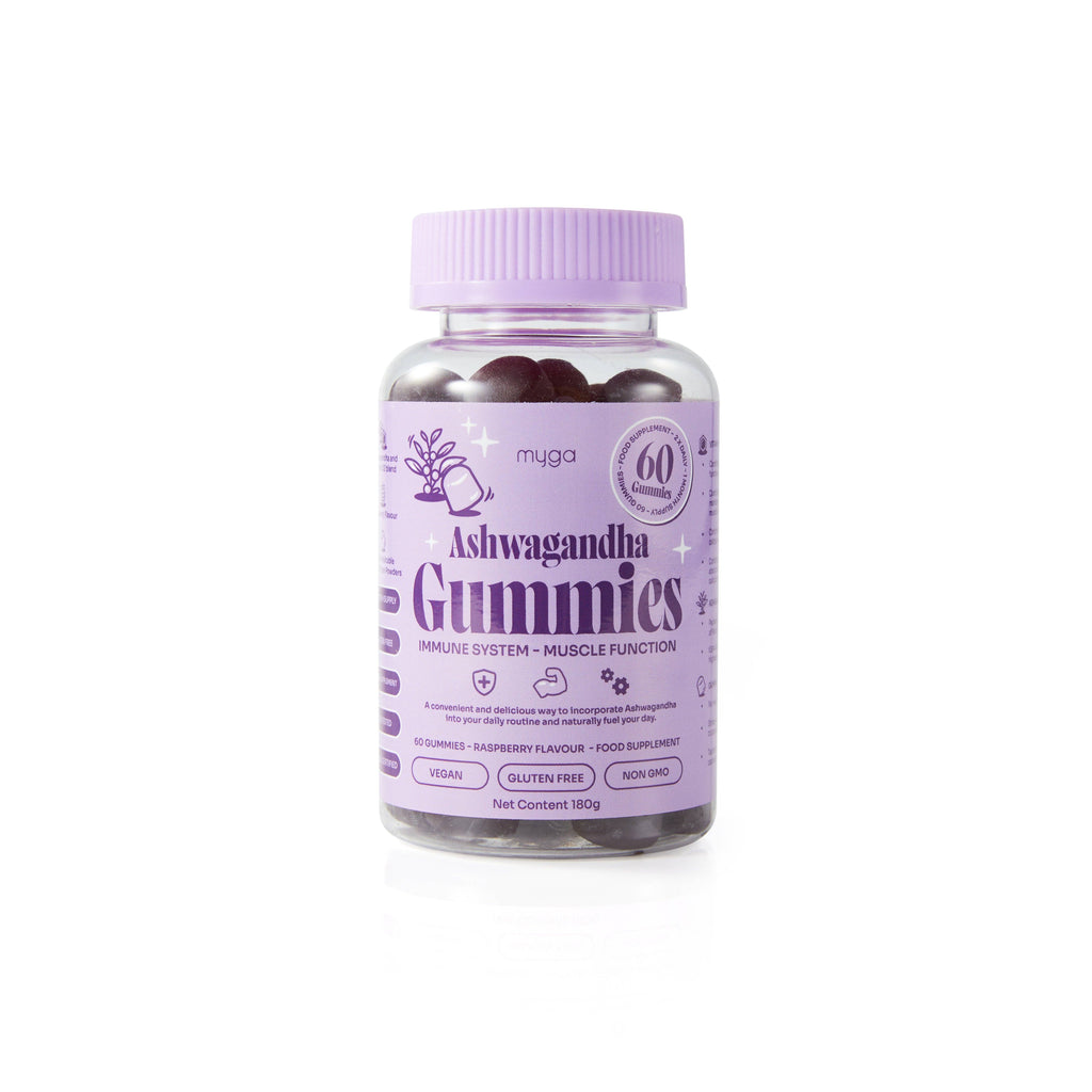 Myga Ashwagandha Gummies – Vegan Raspberry Wellness Boost