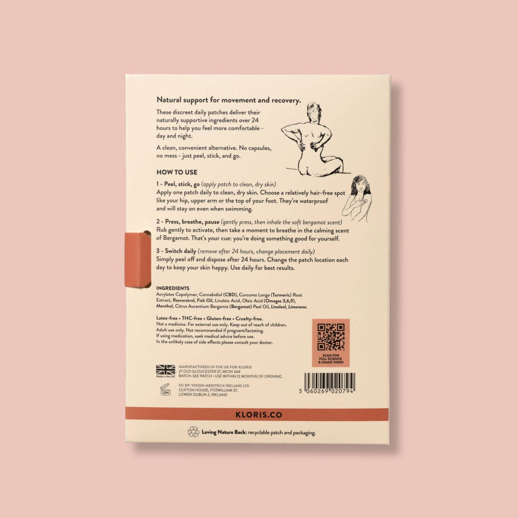 24mg CBD Muscle & Joint Patches - Turmeric, Omegas