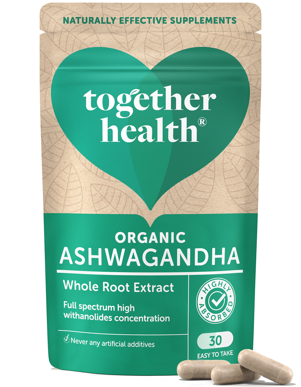 Ashwagandha Supplement – Organic – 30 Capsules