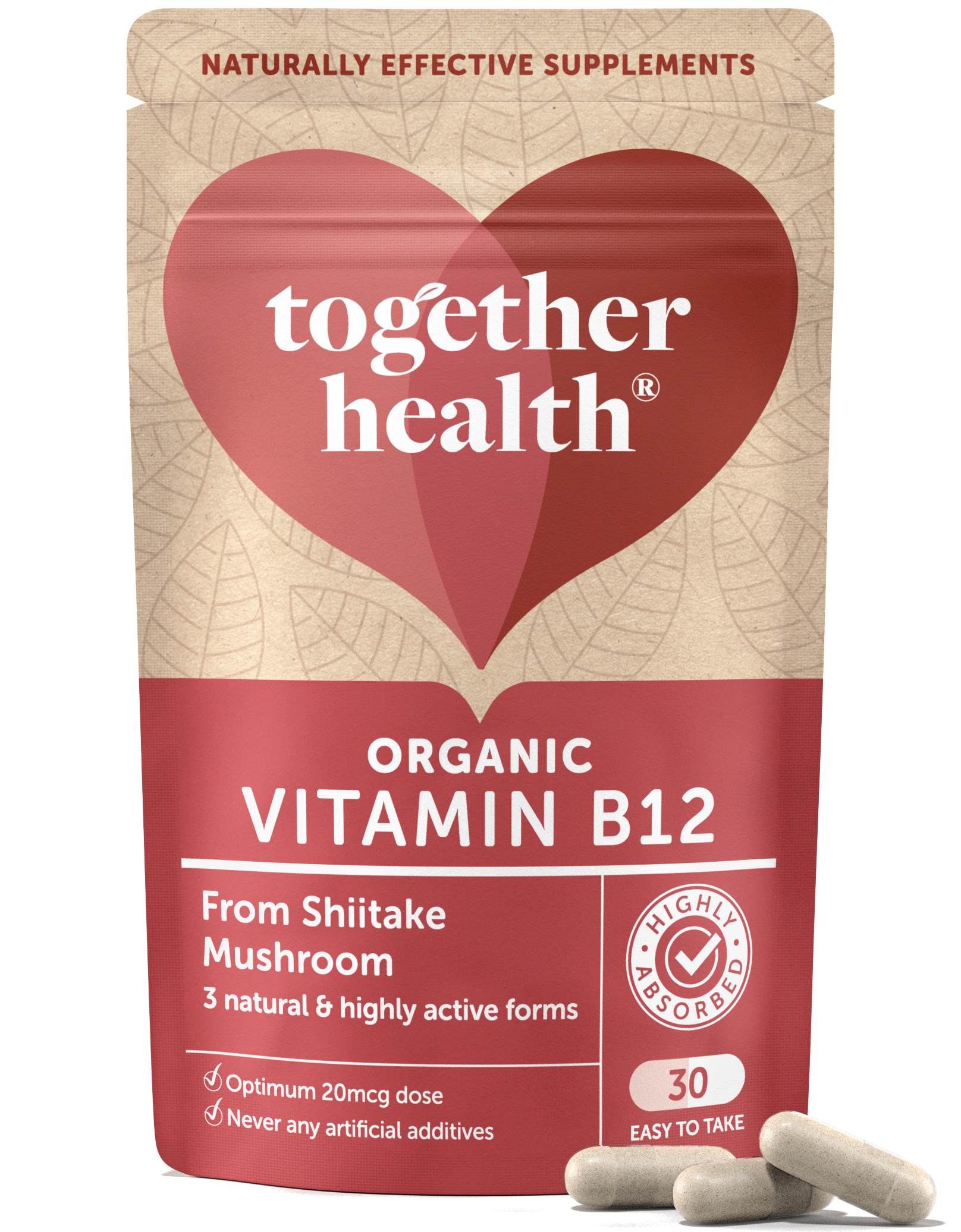 Vitamin B12 – Organic – 30 Capsules