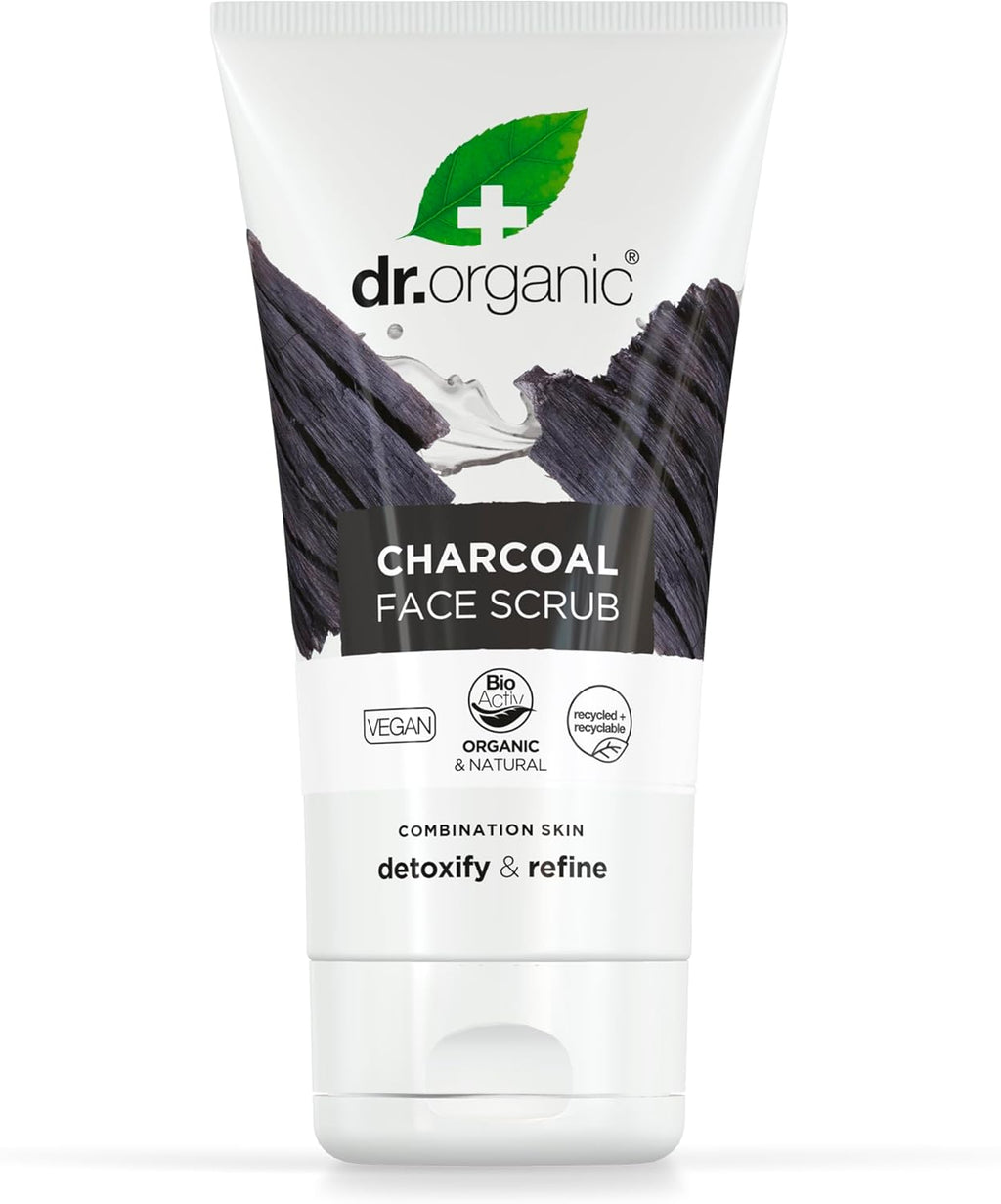 Dr Organic Bioactive Skincare Activated Charcoal Deep Cleansing Face Scrub