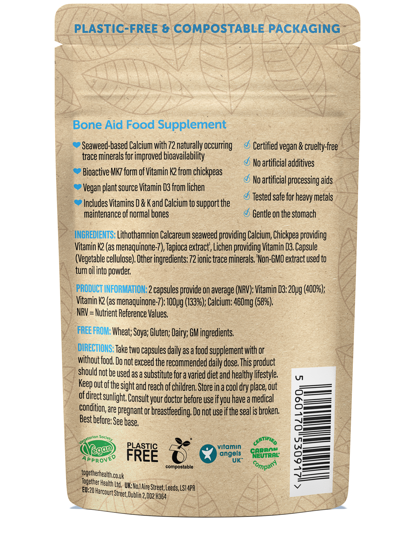 Bone Aid – Bone Vitamins – 60 Capsules