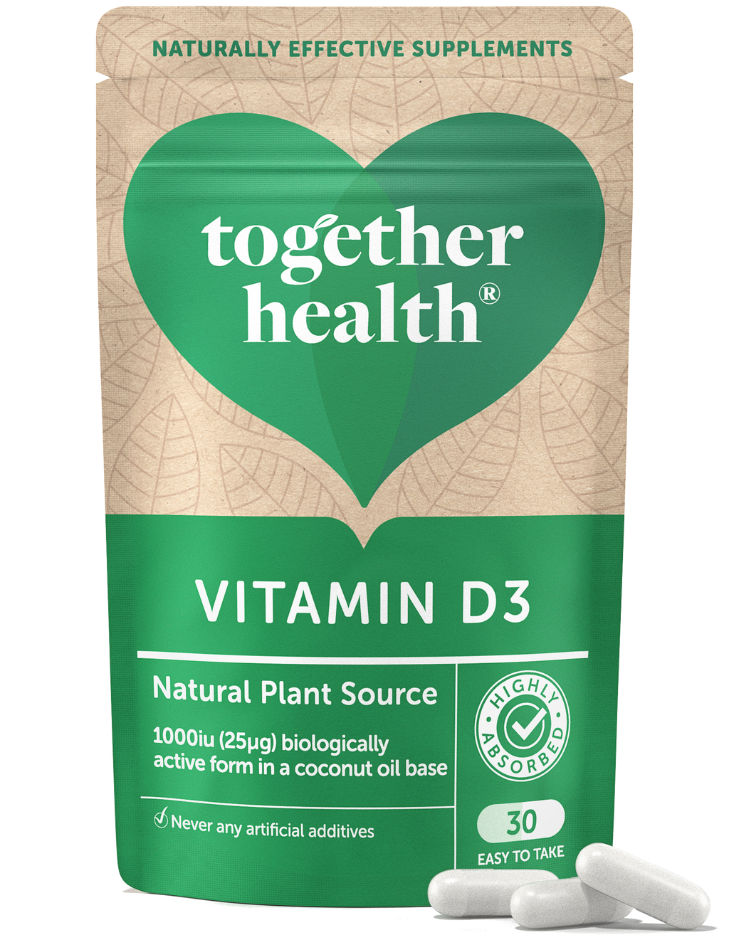 Vitamin D – Vegan D3 – 30 Capsules