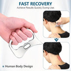 2pcs Stainless Steel Gua Sha Massage Tool Set(Silver)