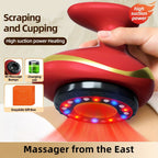 Electric Vacuum Cupping Massage Device with Heating(Red)-2