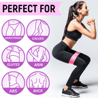 XGear Fitness Set of 3 Womens Butt and Hip Exercise Bands