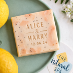 🌿 Personalised Mini Soap Wedding Favours (25 pieces)