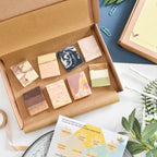 Soap Sampler Gift Set | 8 x 25g Mini Travel Soaps | Natural Handcrafted Letterbox Gift | Vegan, Plastic-Free Skincare