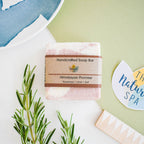 Himalayan Promise Soap Bar | Rosemary Lime & Himalayan Pink Salt Natural Handcrafted Soap | Vegan, Plastic-Free Skincare | 2 Styles Available