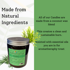 Breathe Hand-Poured Coconut Wax Candle | Natural Aromatherapy Candle | 2 Size Options