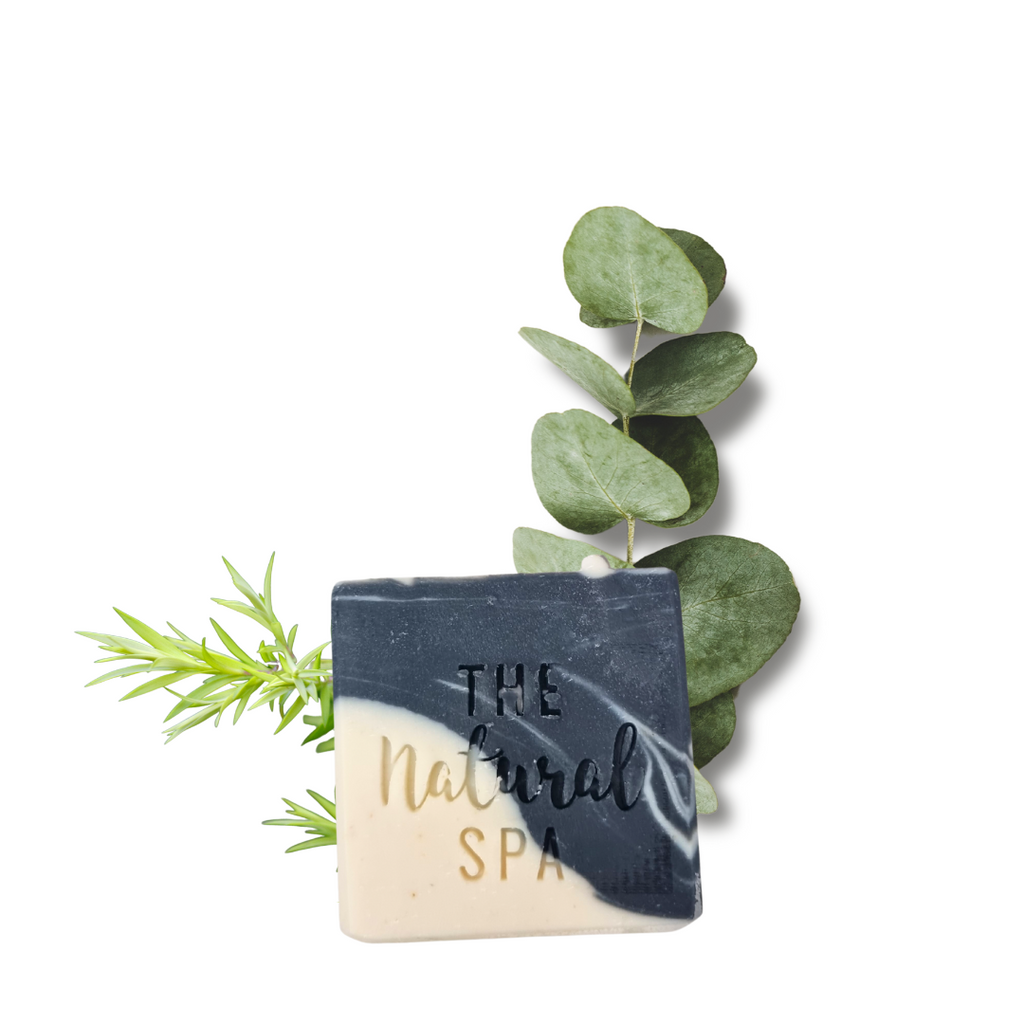 Into the Night Soap Bar | Tea Tree, Eucalyptus & Charcoal Natural Handcrafted Soap | Vegan, Plastic-Free Skincare | 3 Styles Available