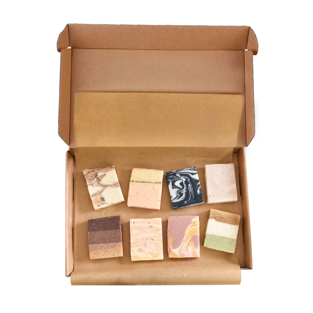 Soap Sampler Gift Set | 8 x 25g Mini Travel Soaps | Natural Handcrafted Letterbox Gift | Vegan, Plastic-Free Skincare