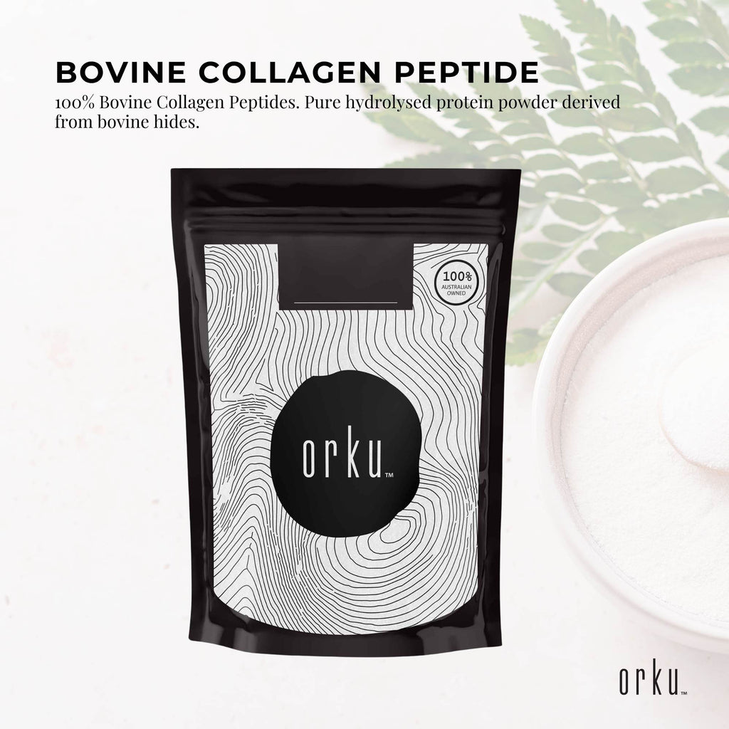 Orku Bovine Collagen Peptides Powder  - Hydrolysed Protein Unflavoured
