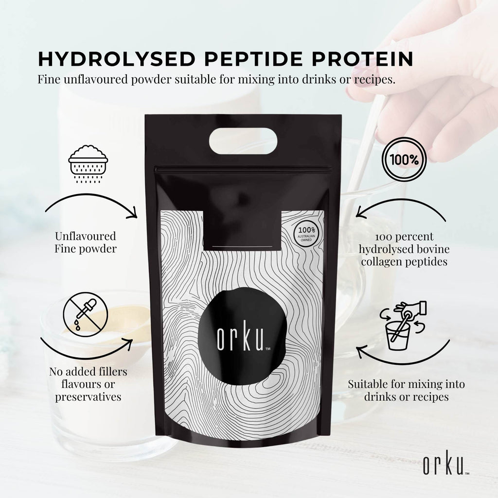 Orku 20Kg Bovine Collagen Peptides Powder Hydrolysed Protein Unflavoured