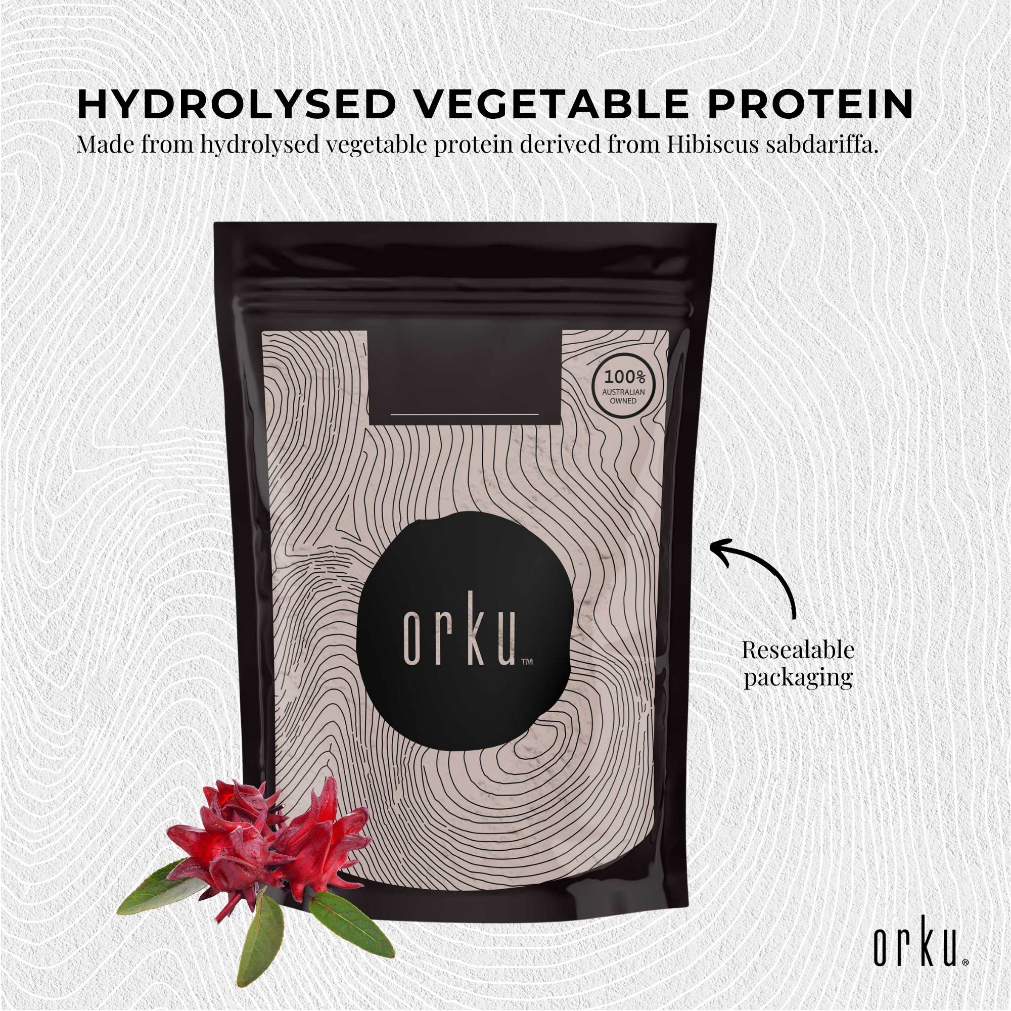 Orku 1Kg Vegan Collagen Plant Based Alternative Powder Hydrolysed Protein