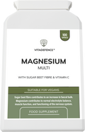 Magnesium Multi | With Vitamin C & Sugar Beet Fibre – 100 Vegan Capsules