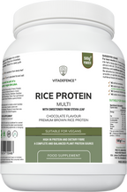 Rice Protein Multi | Chocolate Flavour Powder with Green Tea & Guarana – 500 g