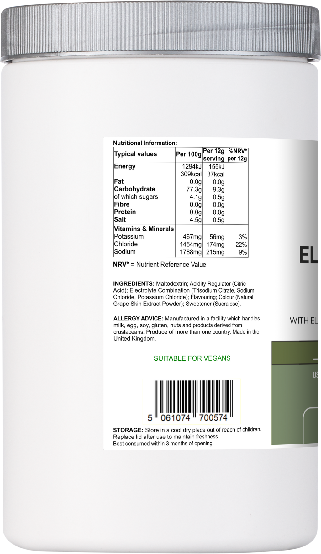 Electrolyte Multi | Berry Flavour Hydration Powder with Electrolytes & Minerals – 540 g
