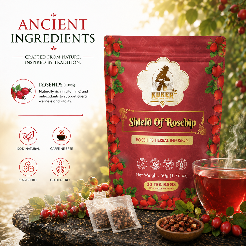 KUKER® Rose Hips Tea 30 Tea Bags | 50g