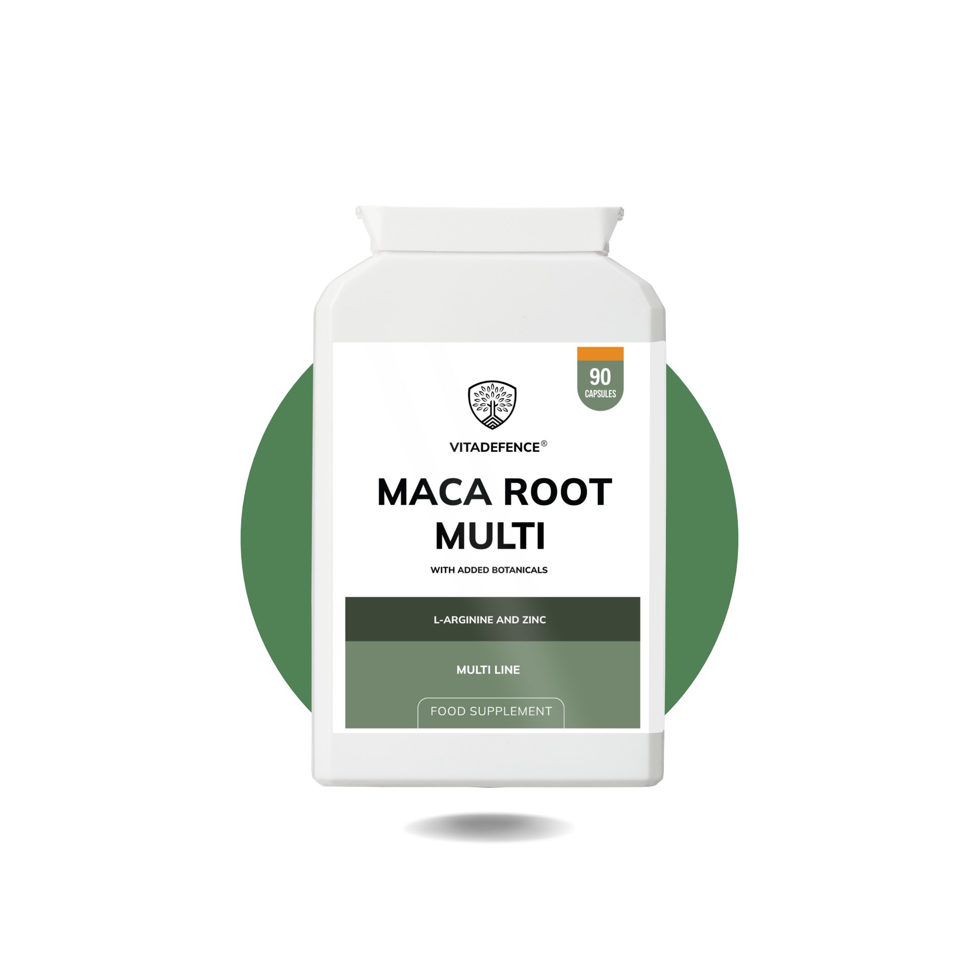 Vitadefence® Maca Root Multi | With L-Arginine, Ginkgo Biloba & Zinc – 90 Vegan Capsules