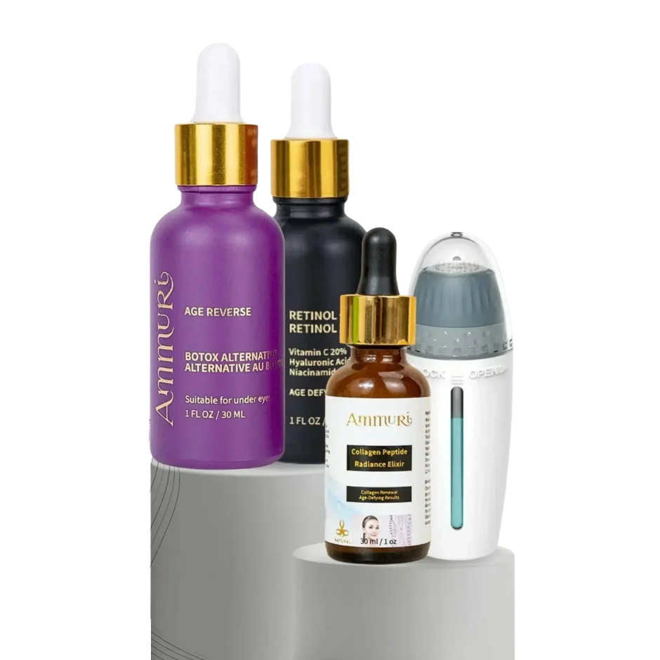Ammuri Beauty Home Microneedling Serum Kit with Peptides