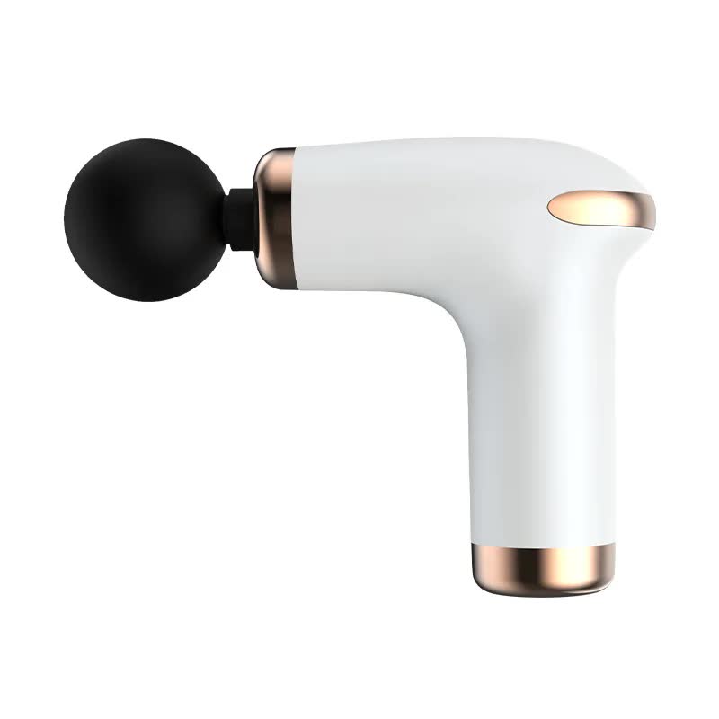 NNEDSZ Classic White Massage Gun - 6-Speed Deep Tissue Massager with 4 Professional Massage Heads