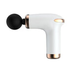 NNEDSZ Classic White Massage Gun - 6-Speed Deep Tissue Massager with 4 Professional Massage Heads