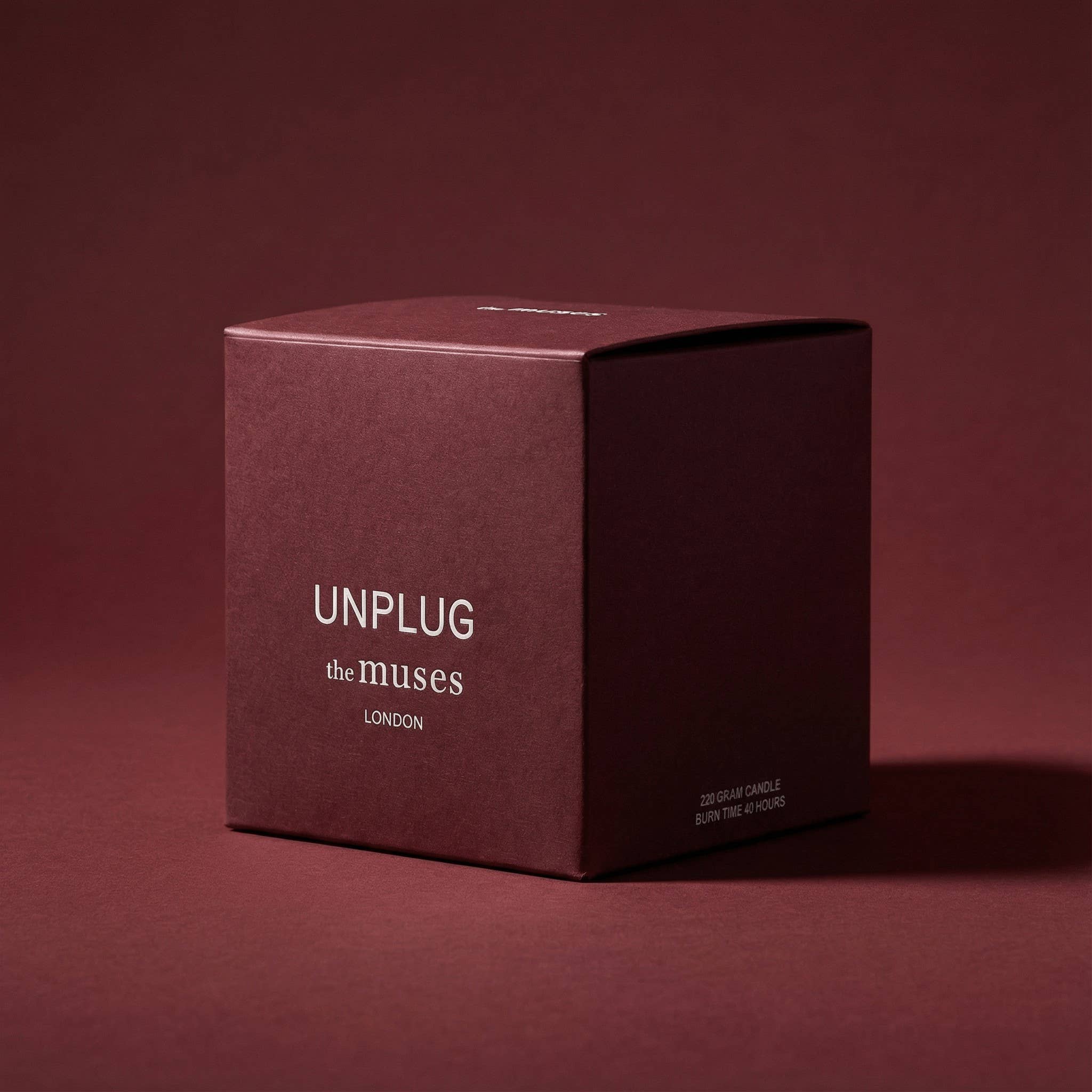 UNPLUG Luxury Scented Candle | Rose Candle 220g/ 7.8oz