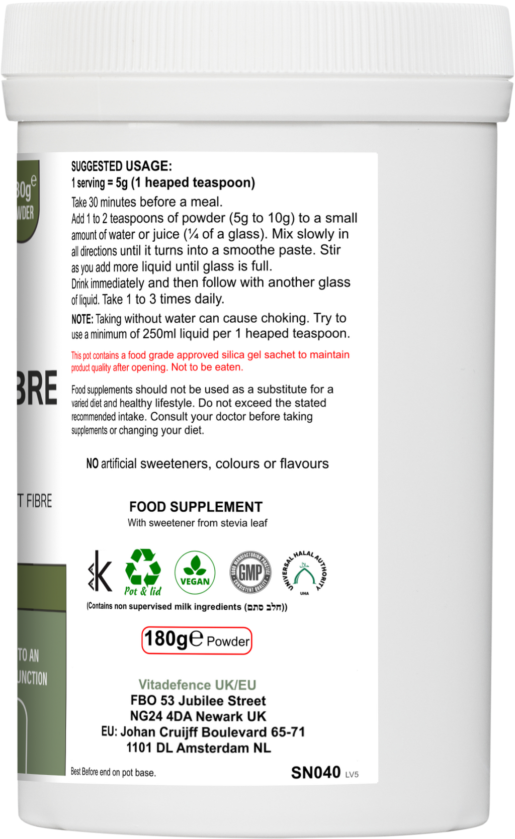 Botanical Fibre Multi | Fibre & Plant Blend with Glucomannan & Live Cultures – 300 g