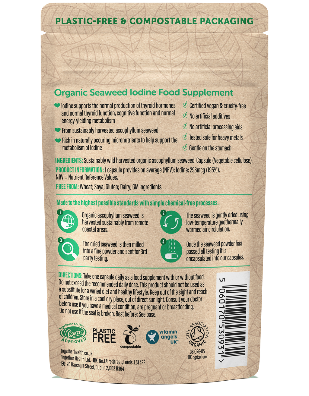 Iodine Supplement – Organic – 30 Capsules