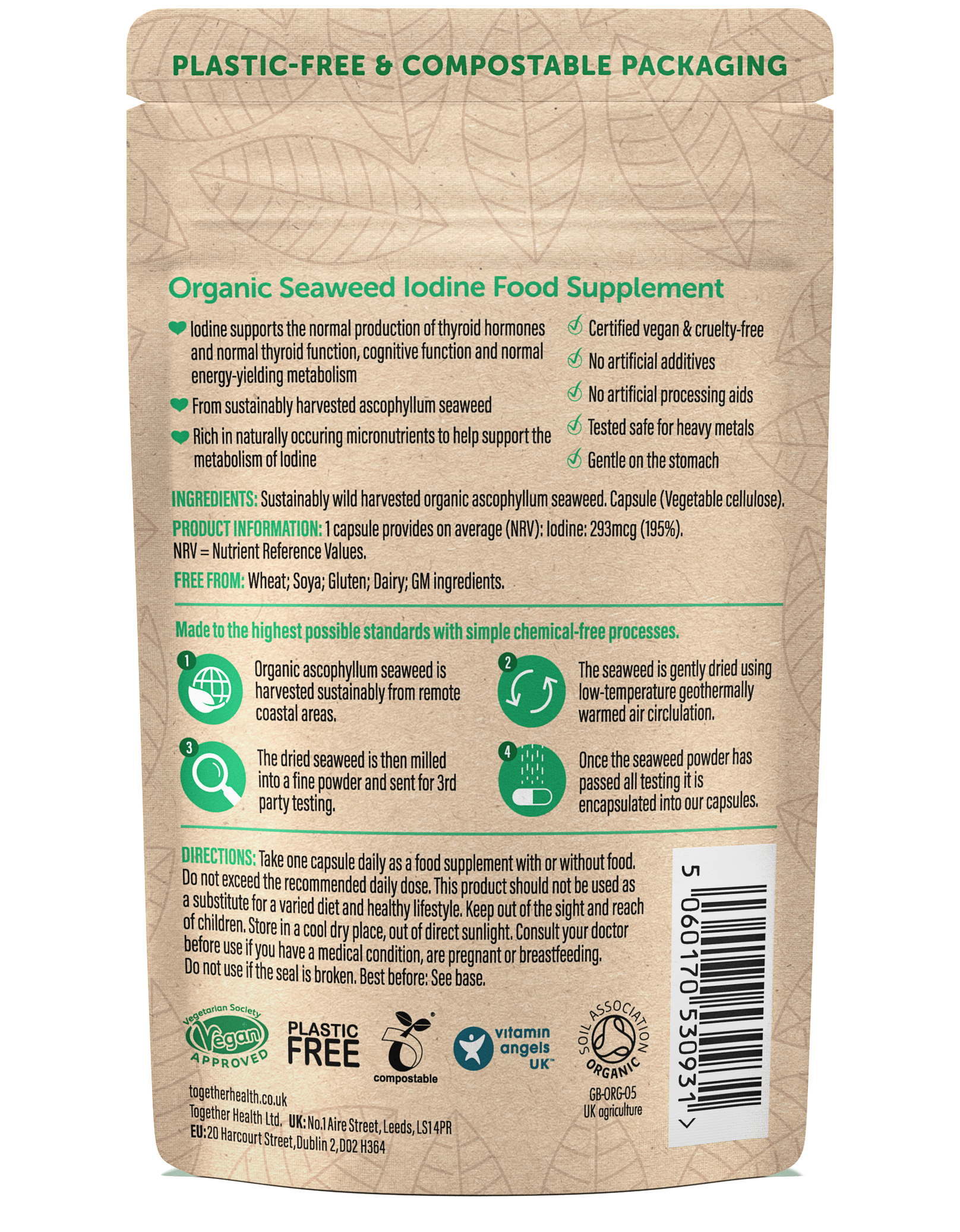 Iodine Supplement – Organic – 30 Capsules