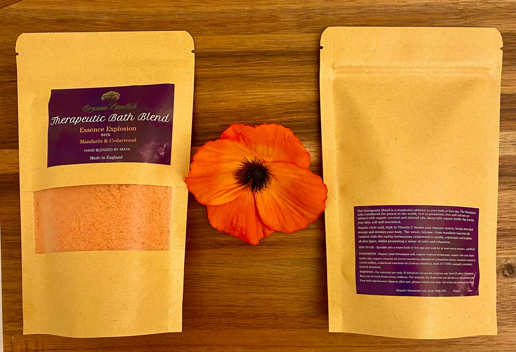 Eight 100g Luxury Natural Bath Blends in Eco-Pouch