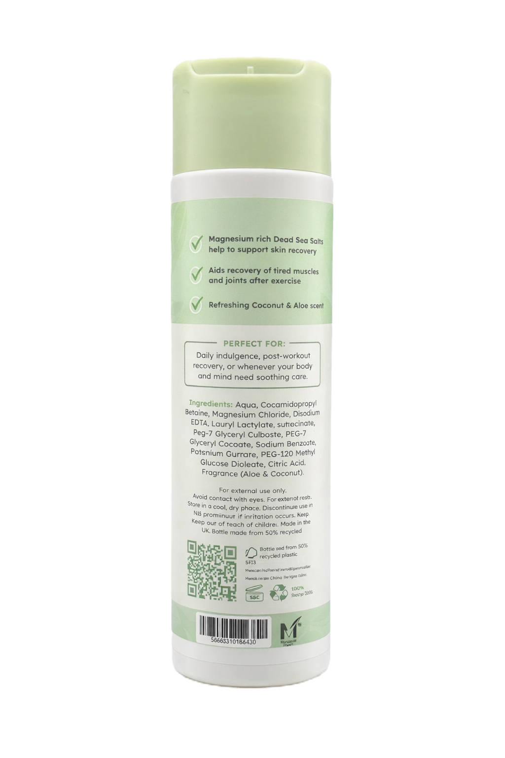 Soothe & Heal Dead Sea Salts Shower Gel (Coconut & Aloe Splash)