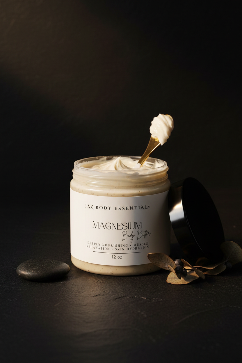 Magnesium Body Butter | Whipped, Non-Greasy & Deeply Moisturizing