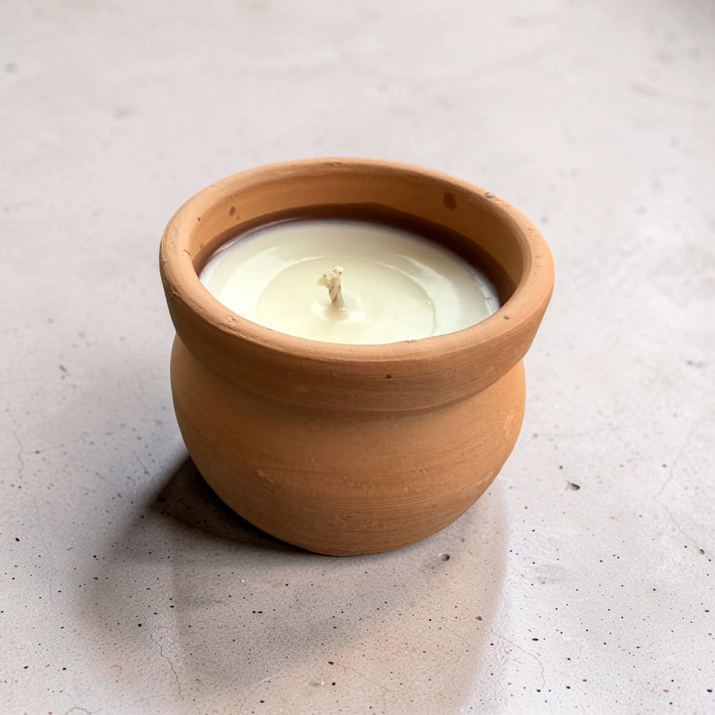 Mitti Kulhad Candle | Natural Wax & Essential Oil