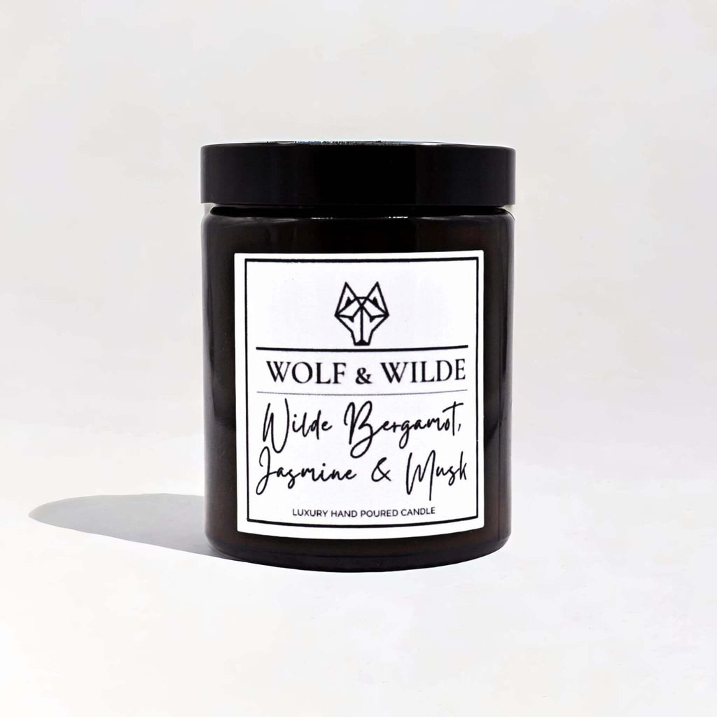 Wilde Bergamot, Jasmine & Musk Luxury Aromatherapy Scented Candle